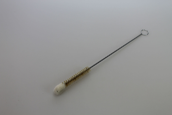 Flaschenbürste mit Wollkopf / Naturborste